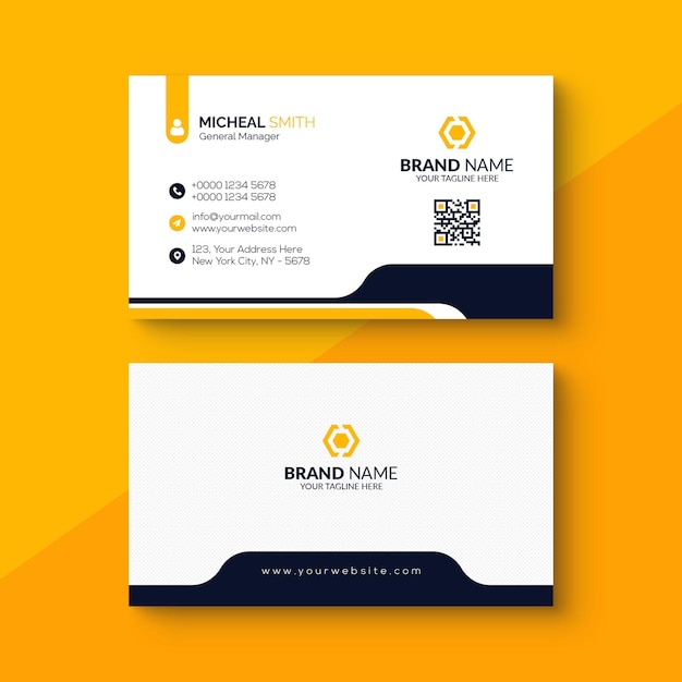 Company business card template