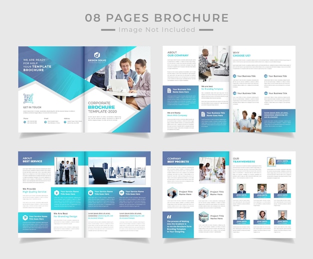 Company profile brochure template design