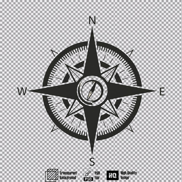 compass icon symbol on transparent background 1