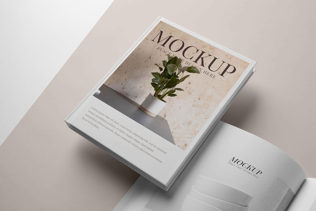 Composition of mock-up book cover