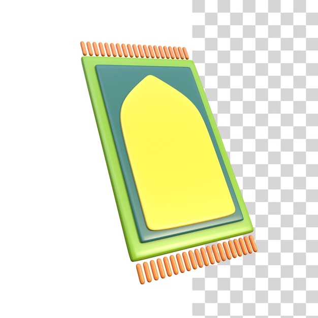 A computer chip with a green square on the bottom.