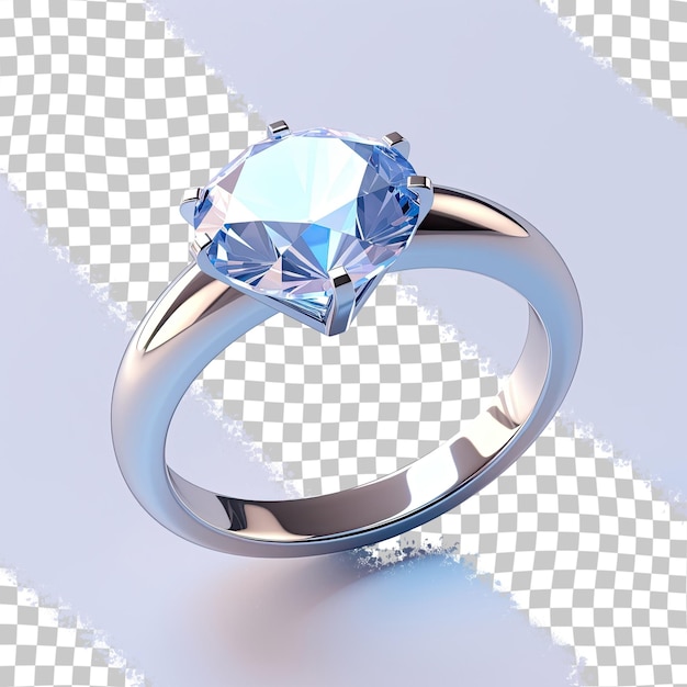 Computer created blue diamond band