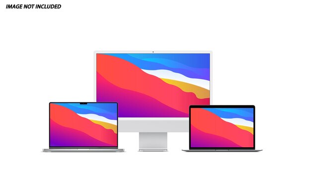 PSD computer devices mockup