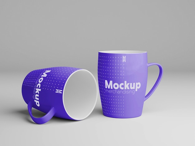 Computer merchandising mockup design