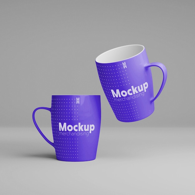 Computer merchandising mockup design