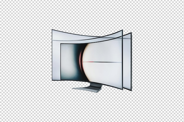 PSD a computer monitor with a transparent background