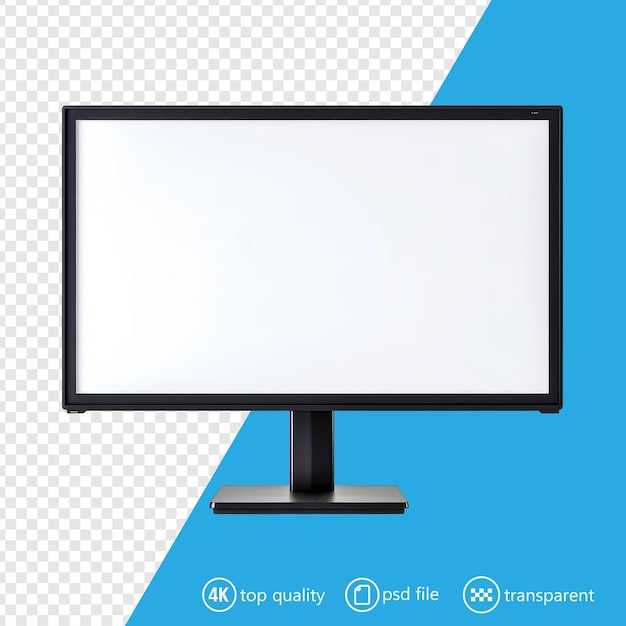 PSD computer monitor with white screen like a wet 16 9 monitor