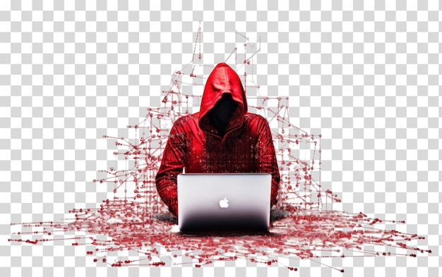 PSD a computer screen with a person on it and a red mask on it