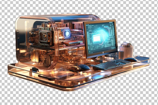 PSD computers power technology high quality realistic image