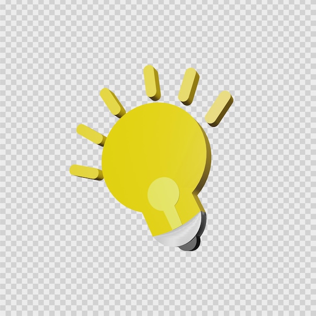 Concept 3d rendering of glowing light icon. You can use it for a variety of uses.