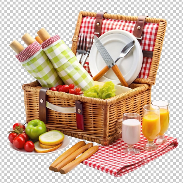 PSD concept of picnic accessories