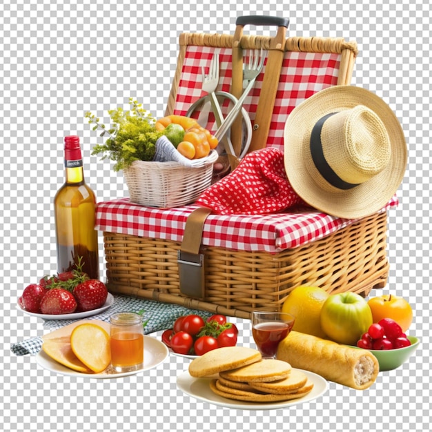 PSD concept of picnic accessories