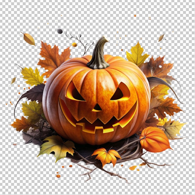 conceptual Halloween art on transparent background