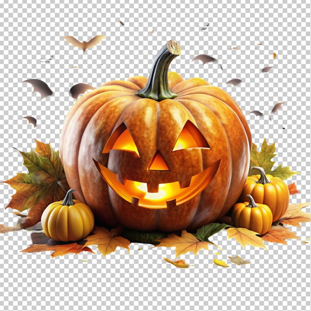 conceptual Halloween art on transparent background