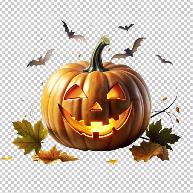 conceptual Halloween art on transparent background