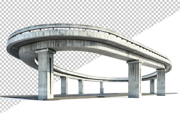 PSD a concrete bridge with a large concrete structure on it