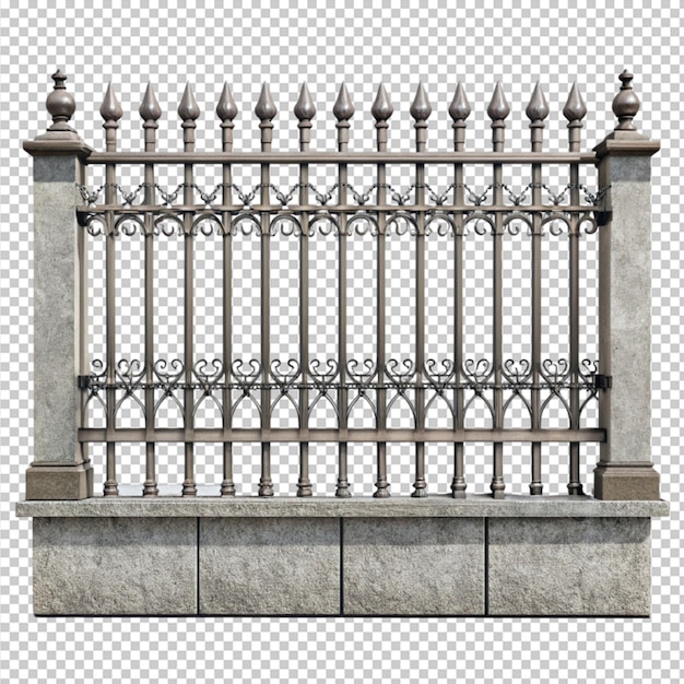 PSD concrete iron fence