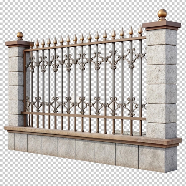 PSD concrete iron fence