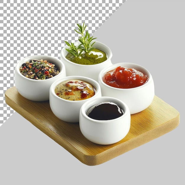 Condiment stations on White background