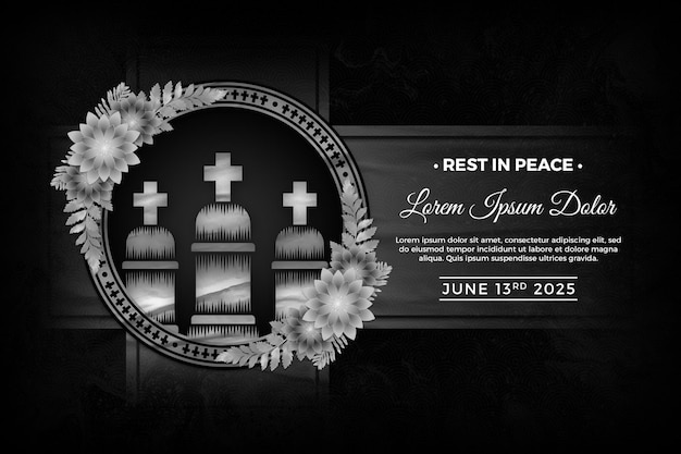 Condolence Flyer Template