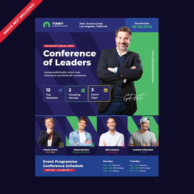 Conference flyer template