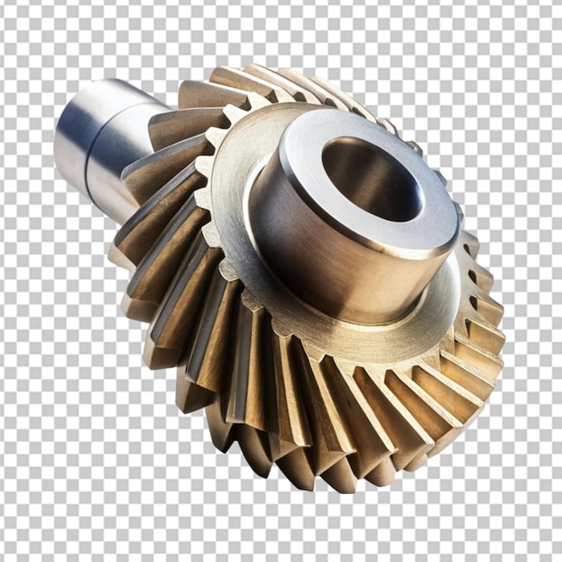 PSD conical pinion on transparent background