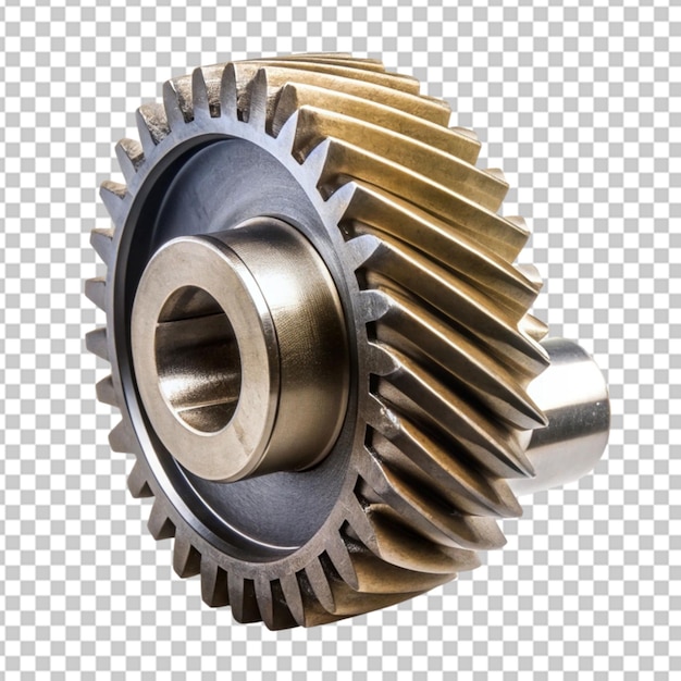 PSD conical pinion on transparent background