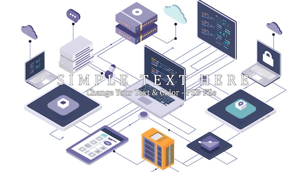 PSD connected devices and data flow in a secure network