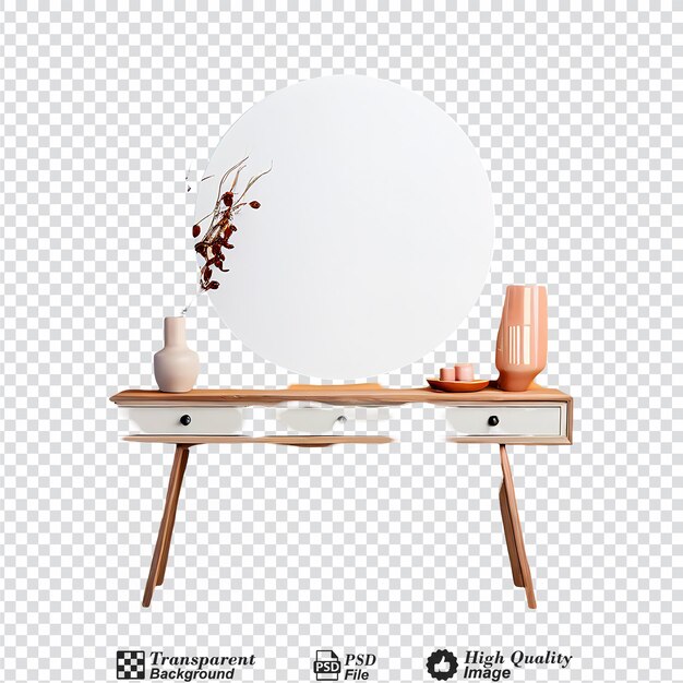 PSD console table set on plain color background balanced composition centered1361jpeg