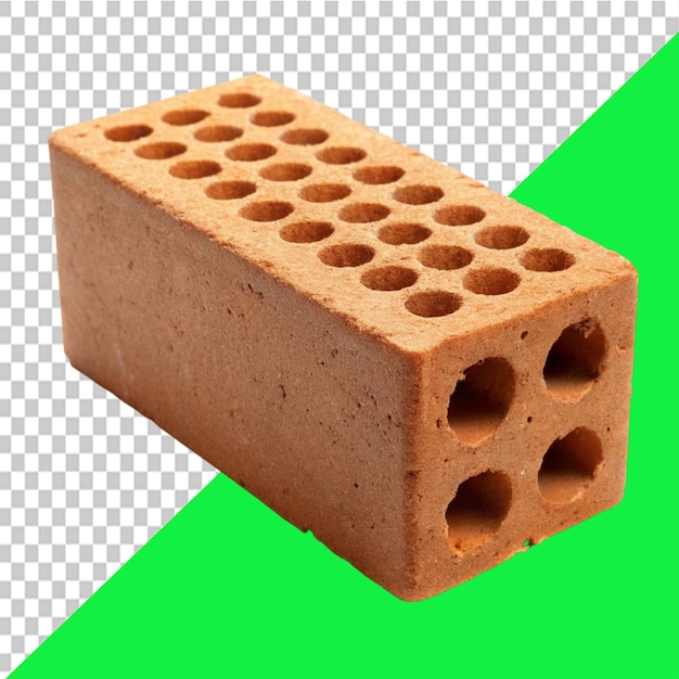 construction brick on transparent background