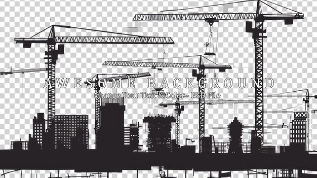 Construction Cranes Skyline