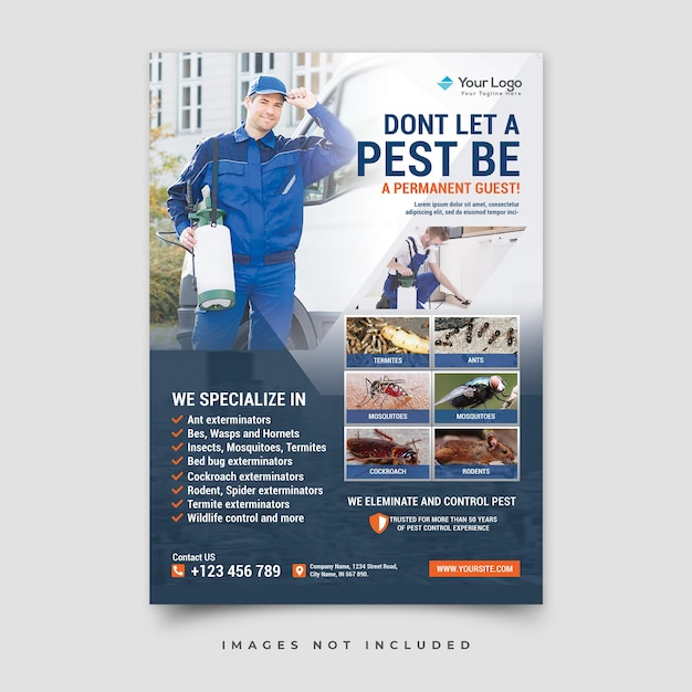 Construction flyer template