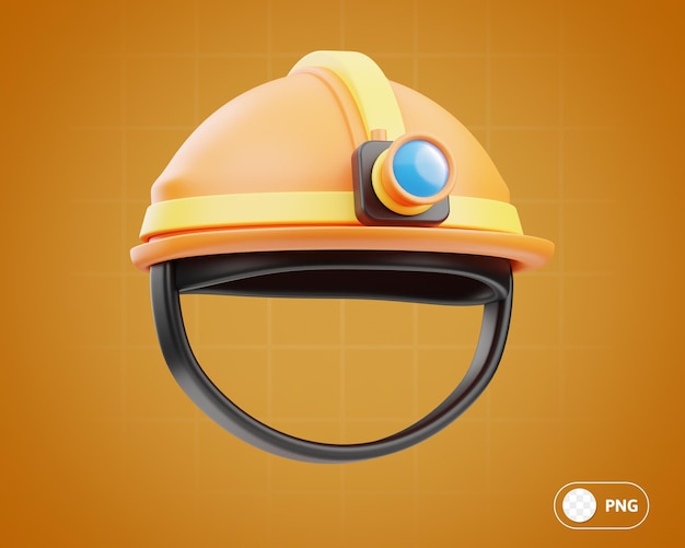 Construction Helmet 3D Illustration