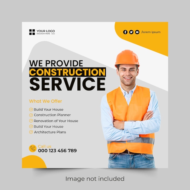 Construction Social Media Template