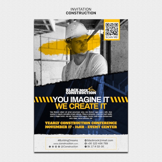 PSD construction template design