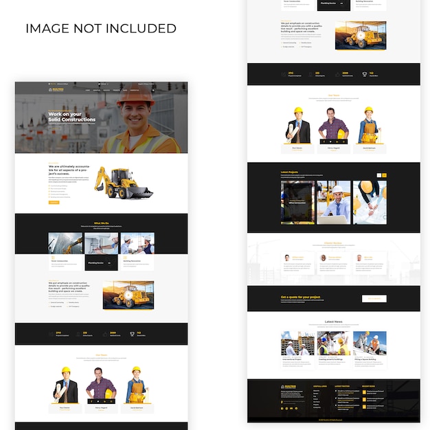 Construction web template