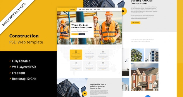 Construction Website Template