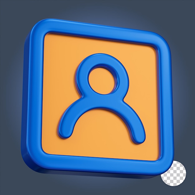 Contact 3d icon