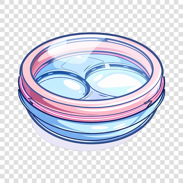 PSD contact lens case transparent background watercolor cliparton transparent background