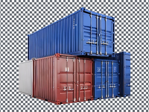 Container isolated on transparent background