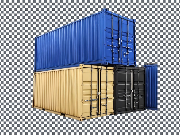 Container isolated on transparent background