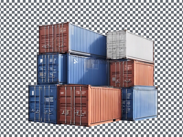 Container isolated on transparent background