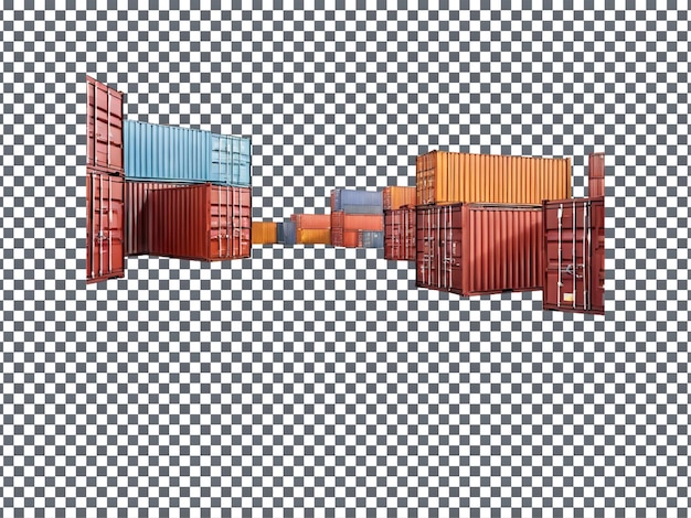 PSD container isolated on transparent background