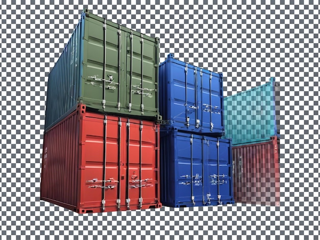 Container isolated on transparent background