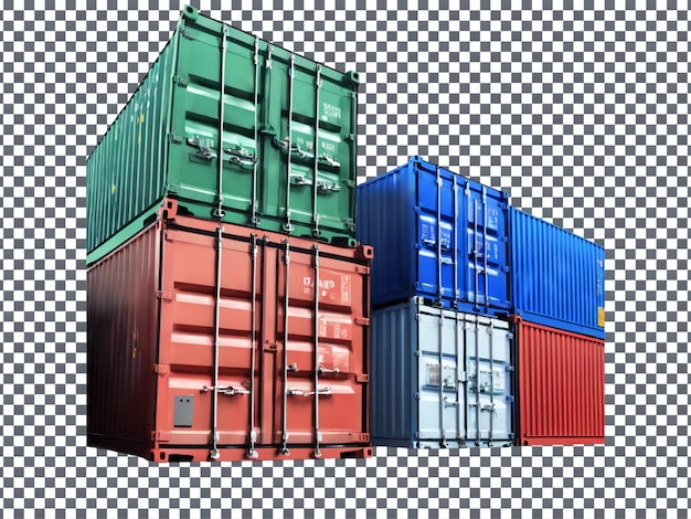 Container isolated on transparent background