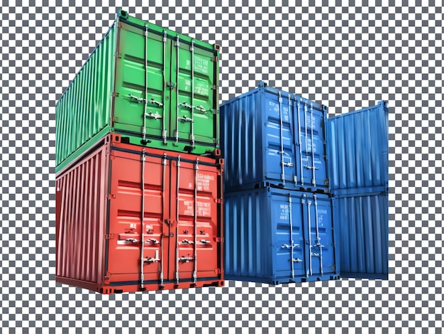 Container isolated on transparent background