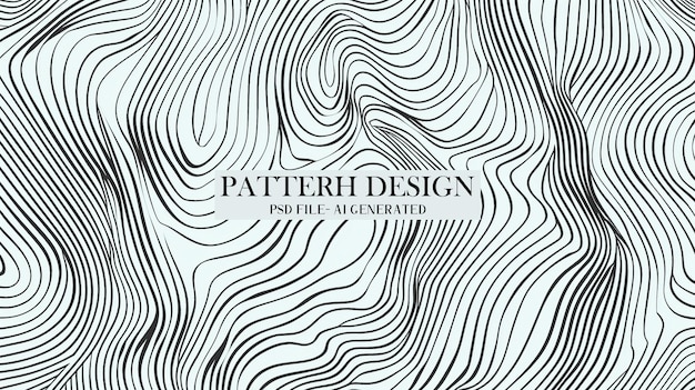 Contemporary abstract line pattern design for minimalist and elegant