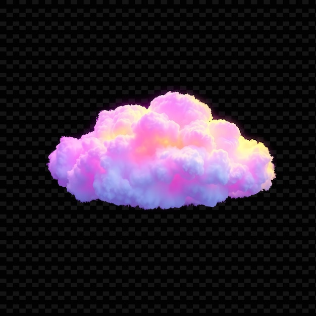 Contemporary Cloud Inspired by Current Trends Diverse Influences and Eclectic _Isolated_Neon_ObjectS