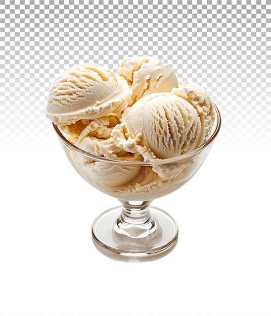 PSD contemporary ice cream in glass bowl images for your creative projects