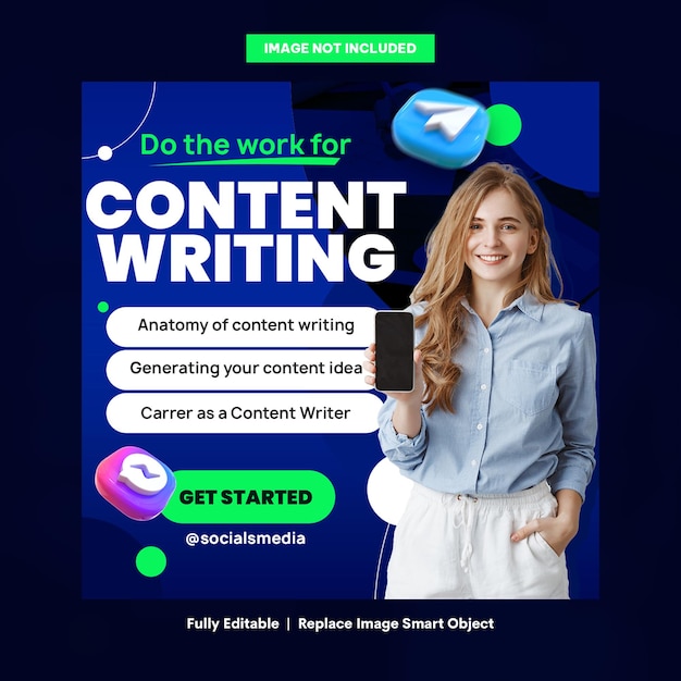 Content Writing Socials Media Socials Template